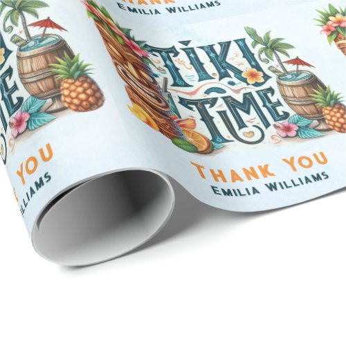 TIKI Party Personalized Custom Wrapping Paper