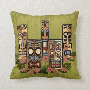 Tiki Party Pillow