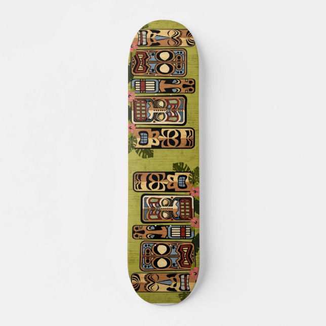 Tiki Party Skateboard Deck (Front)