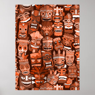 TIKI Pattern 3 Poster
