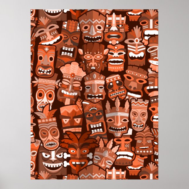 TIKI Pattern 3 Poster (Front)