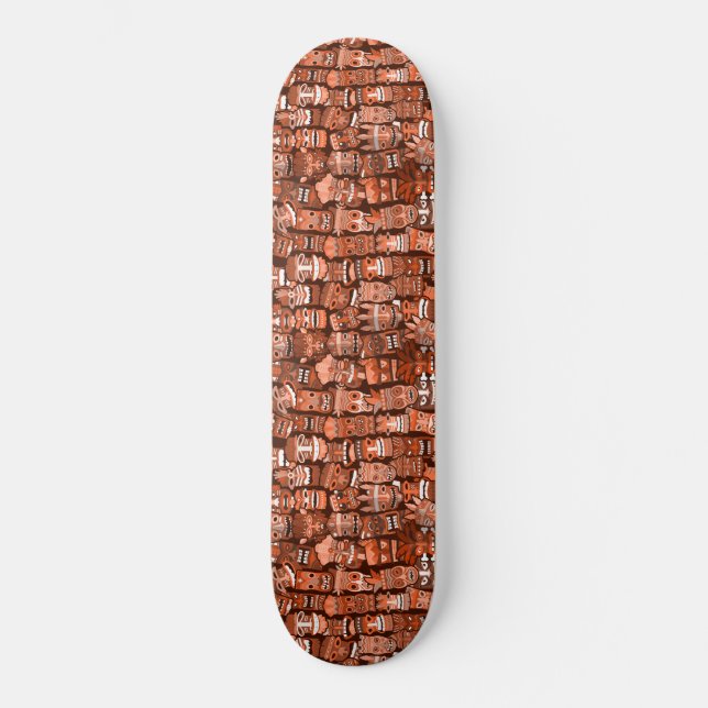 TIKI Pattern 3 Skateboard (Front)