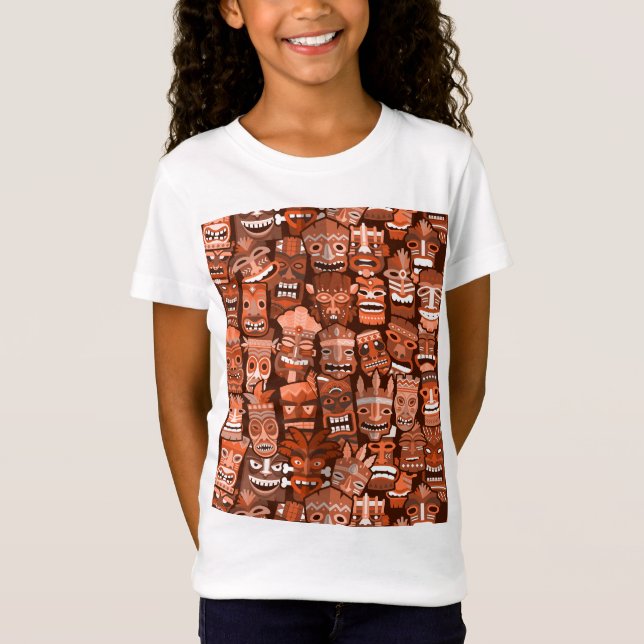 TIKI Pattern 3 T-Shirt (Front)