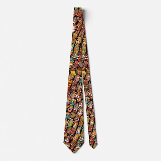 TIKI Pattern 4 Neck Tie (Front)