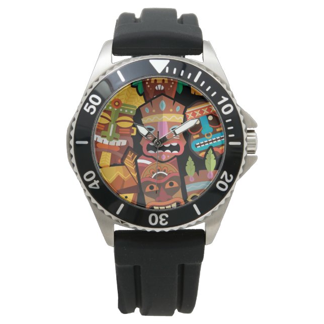 TIKI Pattern 5 Watch (Front)