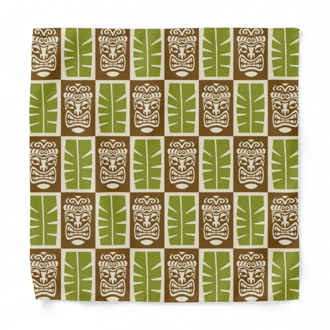 Tiki Pattern Bandana (Front)