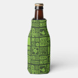 Tiki Pattern Bottle Cooler