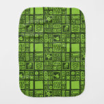 Tiki Pattern Burp Cloth