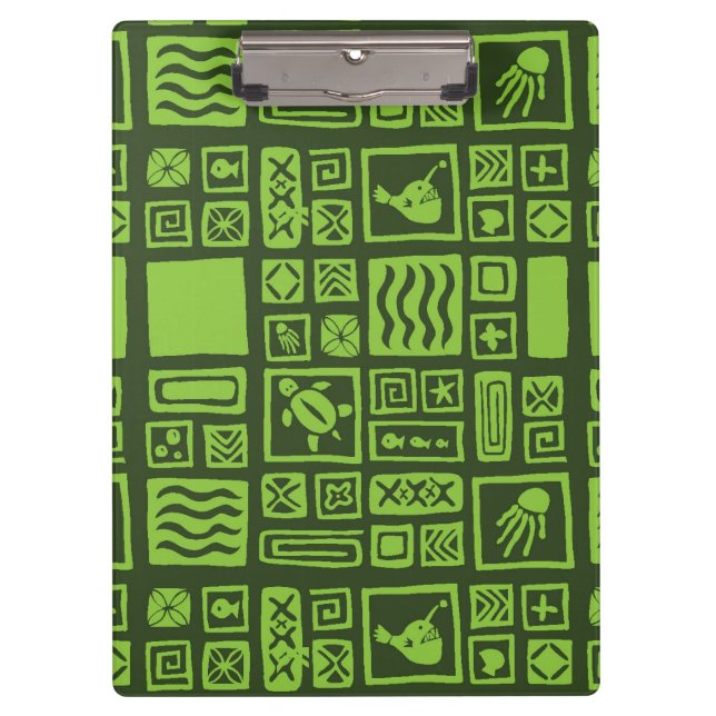 Tiki Pattern Clipboard (Front)