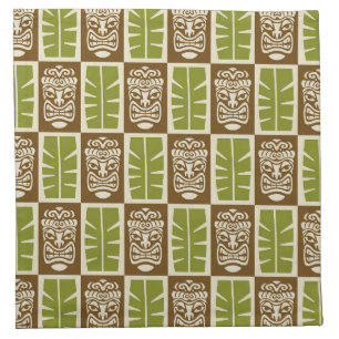 Tiki Pattern Cloth Napkin