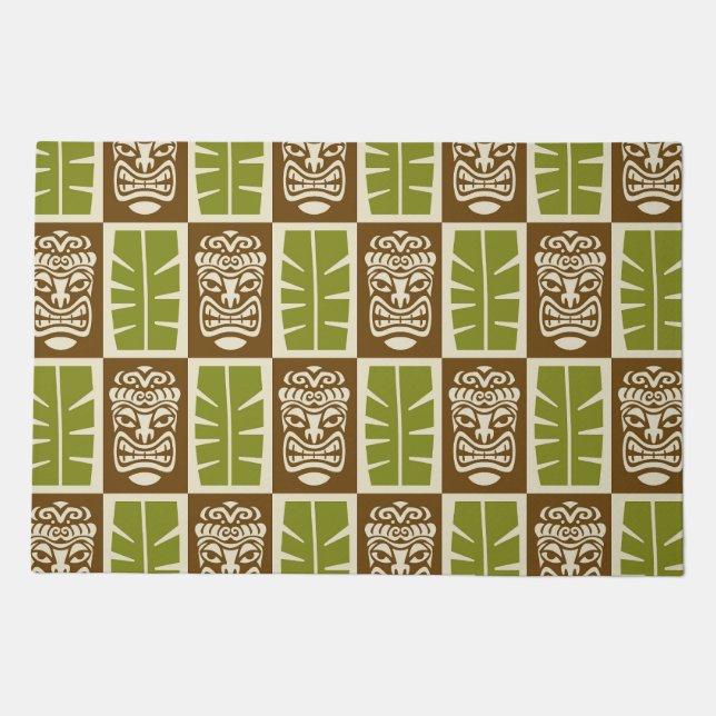 Tiki Pattern Doormat (Front)