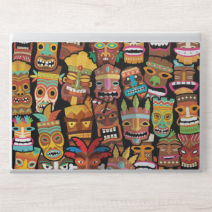 Tiki Pattern HP Laptop Skin