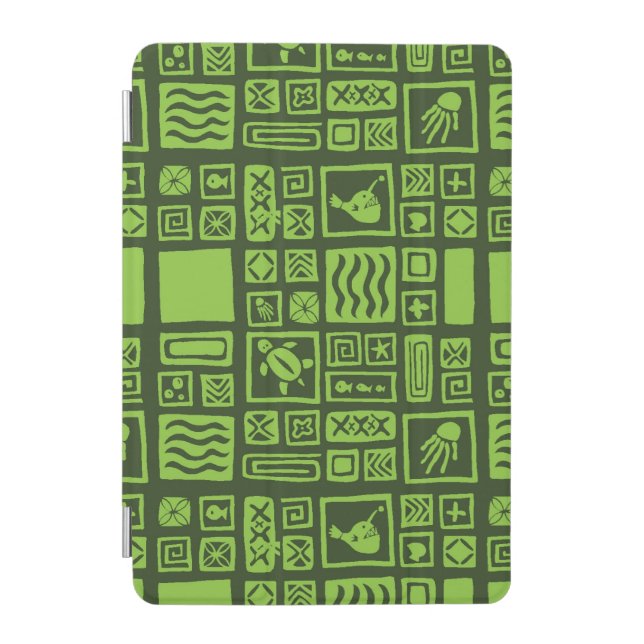 Tiki Pattern iPad Mini Cover (Front)