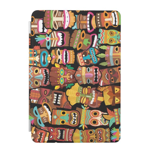 Tiki Pattern iPad Mini Cover (Front)