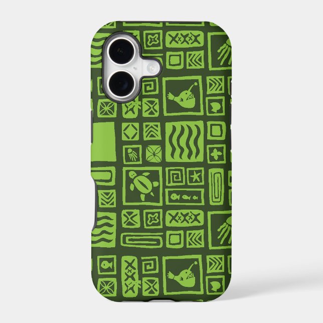 Tiki Pattern Iphone Case (Back)