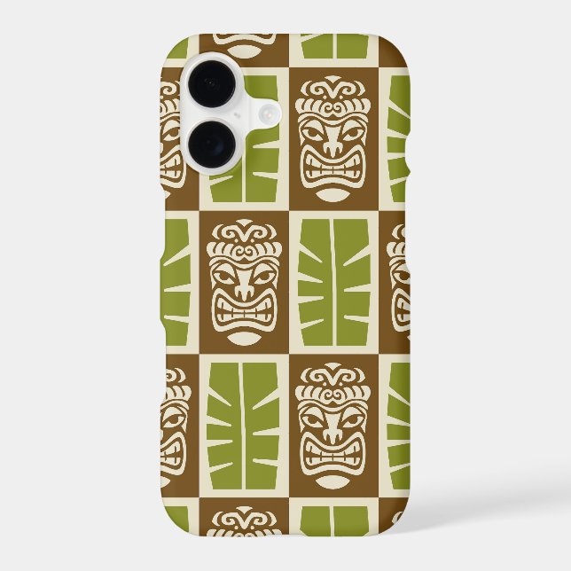 Tiki Pattern Iphone Case (Back)