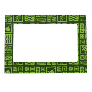 Tiki Pattern Magnetic Frame