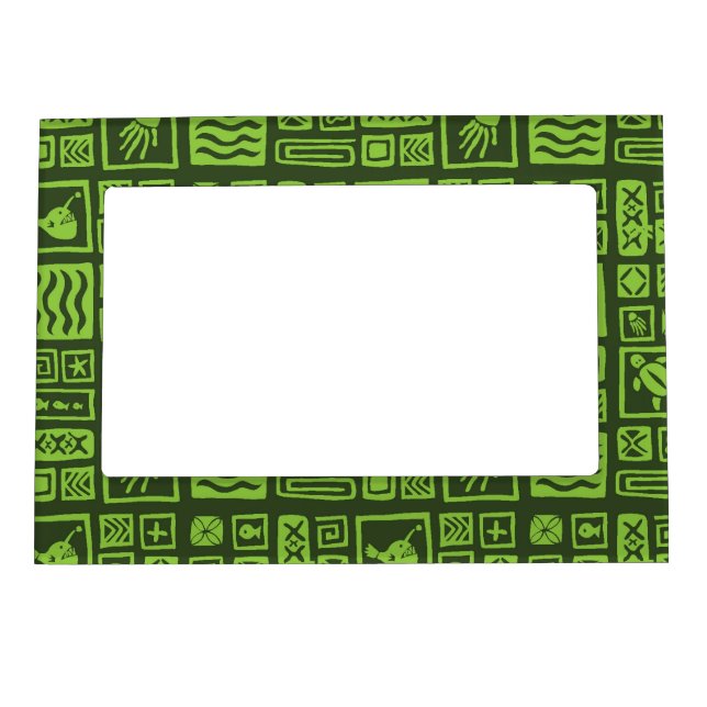 Tiki Pattern Magnetic Frame (Front)