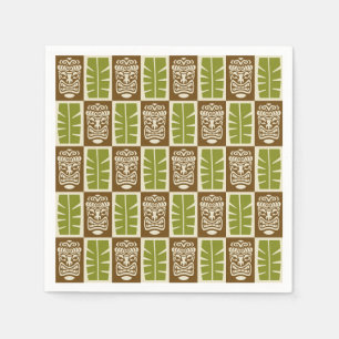 Tiki Pattern Napkins