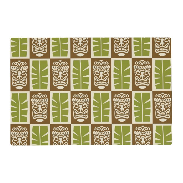 Tiki Pattern Placemat (Front)