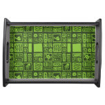 Tiki Pattern Serving Tray