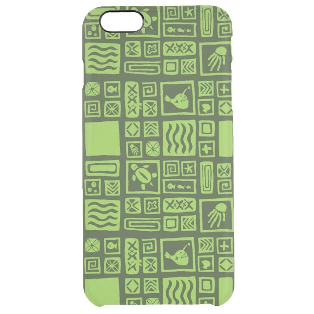 Tiki Pattern Uncommon iPhone Case (Back)