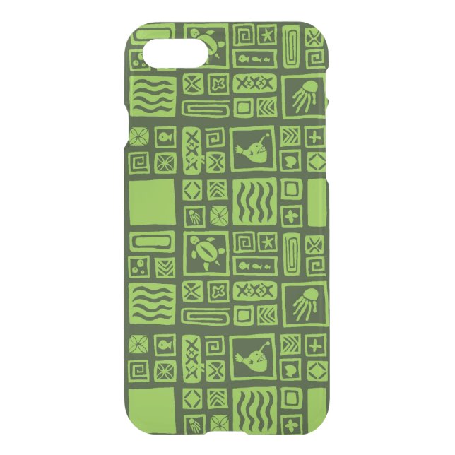 Tiki Pattern Uncommon iPhone Case (Back)