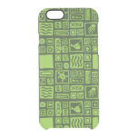 Tiki Pattern Clear iPhone 6/6S Case