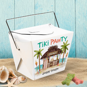 Tiki Pawty Tropical Dog Party Doggy Treats Favor Boxes