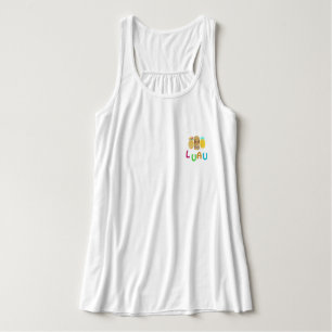  Tiki Pineapple Luau T-Shirt Tank Top