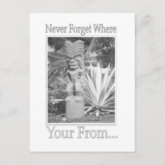 tiki postcard