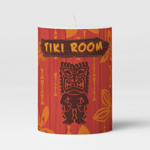 Tiki Room Lamp Pillar Candle