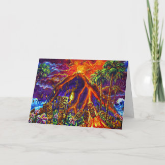 Tiki Sacrifice Greeting Card