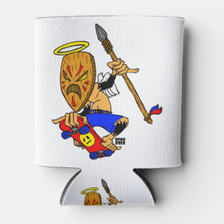 Tiki Skater Can Cooler