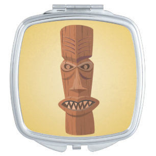 Tiki Square Compact Mirror