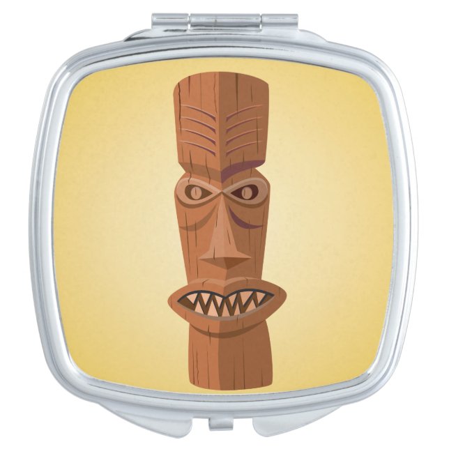 Tiki Square Compact Mirror (Front)
