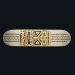 Tiki Tan Skateboard<br><div class="desc">get your land surf on with this inspired Hawaiian Tiki design!</div>