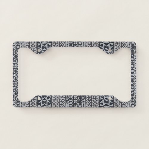 Tiki Tapa cloth license plate holder License Plate Frame