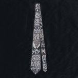Tiki tapa cloth necktie<br><div class="desc">A mid-century primitive blast from the past for the sophisticated savage.</div>