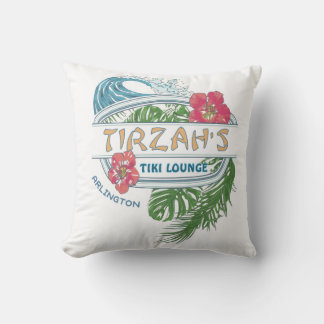 tiki throw pillow
