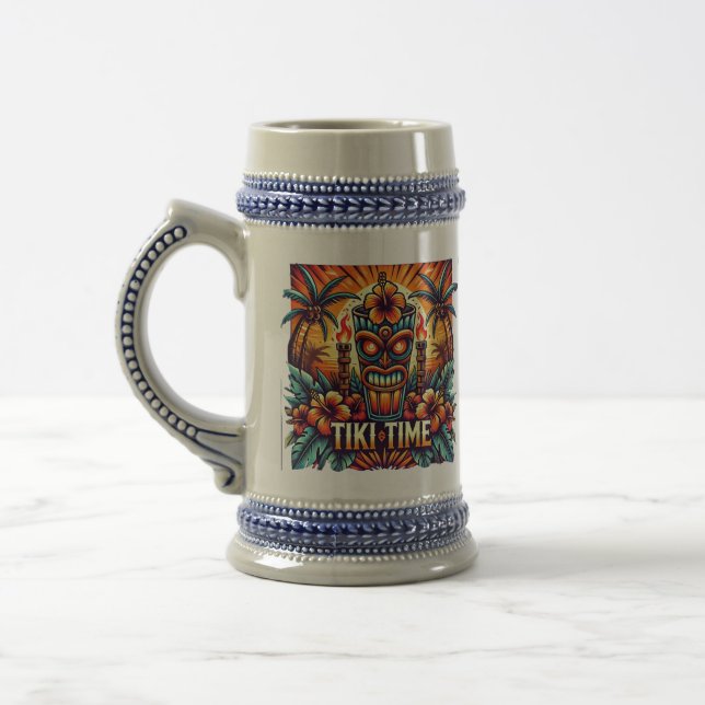 Tiki Time Beer Stein (Left)