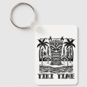 Tiki Time – Hawaiian Island Vibes Keychain
