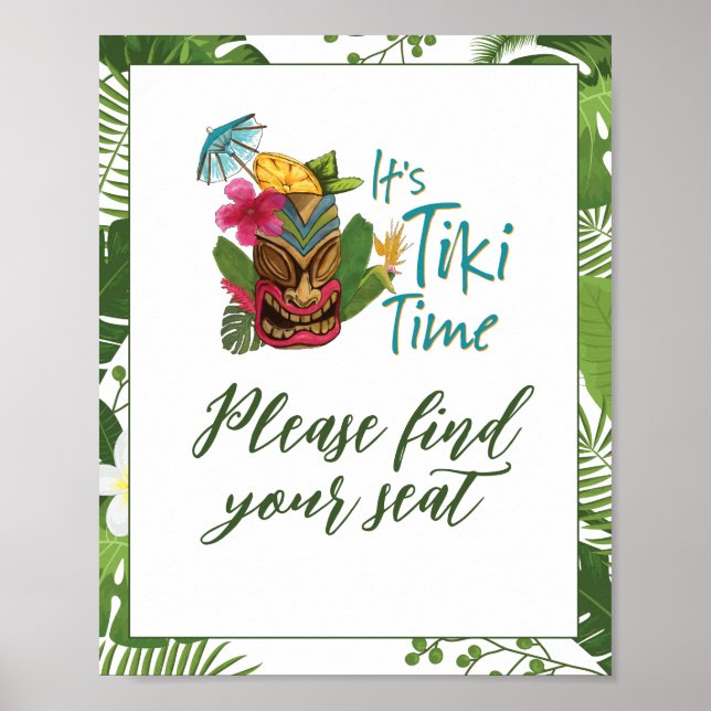 Tiki Time Luau Summer Poster (Front)