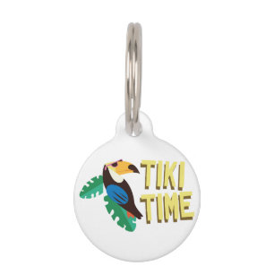 Tiki Time Pet ID Tag
