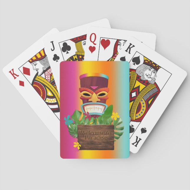 Tiki Time Poker Cards (Back)