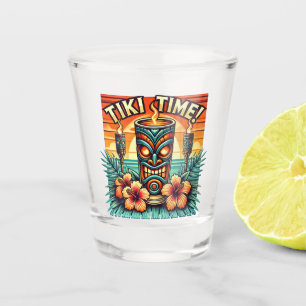 Tiki Time Shot Glass – Vintage Tropical Barware