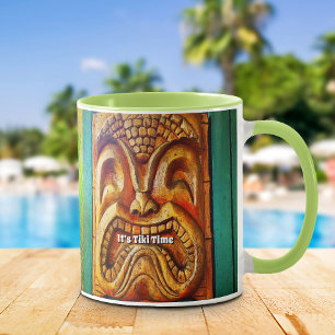 Tiki Time Tropical Vintage Retro Cool Fun Fierce Mug