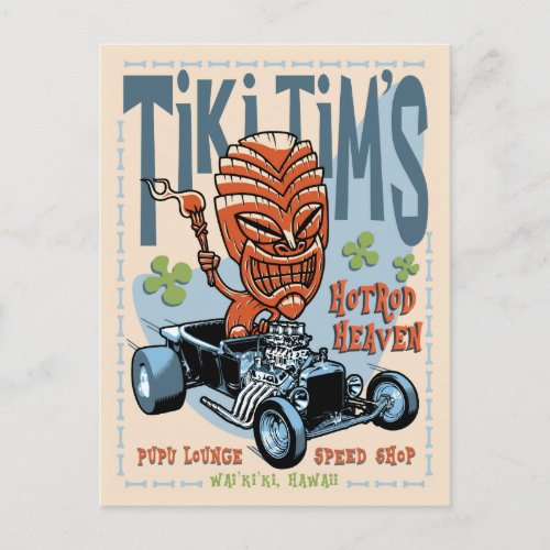 Tiki Tims II Postcard