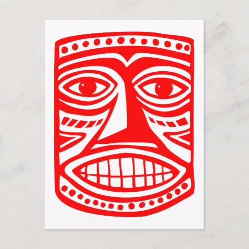 Tiki Toby _ Red Postcard