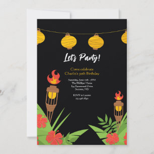 Tiki Torches Invitation